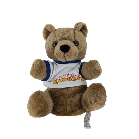 McGraw-Hill Teddy Bear Hand Puppet Early DLM Childhood Express Shirt Lot Vintage - Picture 5 of 9